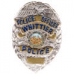 WHITTIER, CA POLICE DEPARMENT OFFICER MINI BADGE PIN